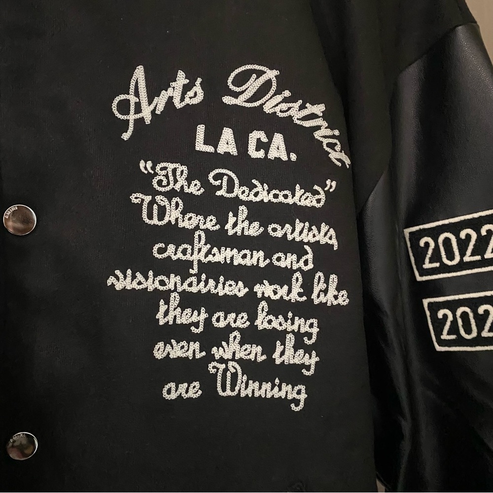 AMIRI Eagle Varsity Logo Leather Panel
Bomber Collar Jacket - Picture 2 of 10